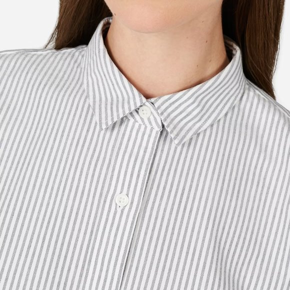 Everlane - The Japanese Oxford Square Shirt - white/grey stripe - 2 - Like new - Picture 4 of 7